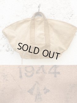 画像1: 1944's BRITISH ARMY / BROWN CANVAS “ ENGINEER ” TOTE-BAG
