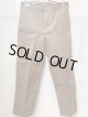 1950's DEAD STOCK “ FRENCH RAILWAYS（SNCF） ” / BROWN DUCK WORK PANTS / W.BUCKLE BACK (1)