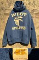 1970's “ RUSSELL ” / “ ATHLETICS WEST ” SWEAT PARKA(HOODIE) / BLUE
