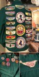 1960's “ BOY SCOUTS OF AMERICA（BSA） ” GREEN OFFICIAL JK / W. SPECIAL PATCHES