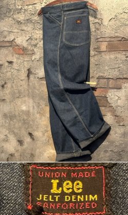 画像1: 1950's “ Lee（リー） / JELT DENIM ” “ 191Z ” DENIM PAINTER PANTS