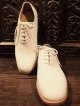 2000’s〜 DEAD STOCK（箱ナシ） “ ROYAL NAVY（ロイヤルネイビー） ” / WHITE OFFICER LEATHER SHOES / UK 7L