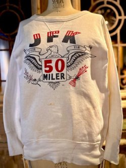 画像1:  〜1960's “ JFK / 50 MILER ” / WHITE × FRONT V SWEAT