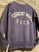 〜1960's “ STUDENT NURSE ” / 【 SUN FADE NAVY/ナス紺 】 FRONT V SWEAT