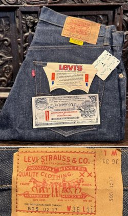 画像1: 1977's DEAD STOCK LEVI'S（リーバイス） フラッシャー付き / “ 505 ” SINGLE STITCH