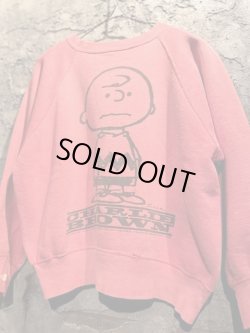 画像1: 1960's〜 “ PEANUTS（ピーナッツ） / CHARLIE BROWN（チャーリー ブラウン） ” PRINT SWEAT / PINK × “ I NEED ALL THE FRIENDS I CAN GET！ ”