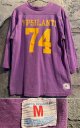 〜1970's “ CHAMPION（チャンピオン） / タタキタグ ” “ YPSILANTI ” FOOTBALL Tee（両面プリント） / PURPLE