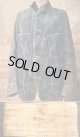 LATE 1910's 〜 1920's “ Scowcroft's Never Rip / JOHN SCOWCROFT & SONS CO. ” DENIM CHORE JACKET（COVERALLS） / W.CHIN STRAP