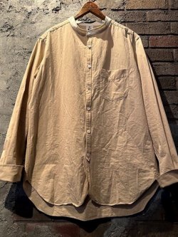 画像1: “ GOUCHA（ゴーチャ） ” CLASSIC “ TYPEWRITER ” BAND COLLAR SHIRT 【 2TONE 】 / “ DOVER ” / SIZE 4（XL）