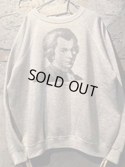 画像1: 〜1980's “ WOLFGANG AMADEUS MOZART（モーツアルト） ” PRINT SWEAT / GRAY