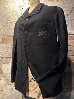 画像1: 1890’s〜1900’s 【 FRONT 4 BUTTON 】 WOOL TAILORED BLAZER（CLUB JKT）