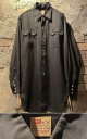 1950's LEVI'S（リーバイス） / “ SHORT HORN（ショートホーン） ” BLACK RAYON GABARDINE WESTERN SHIRT / ALMOST DEAD STOCK