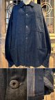〜1930's “ USMC ” DENIM COVERALLS / SHIRT（CHORE JACKET） / 3POCKETS & 4METAL BUTTONS / VERY DARK BLUE