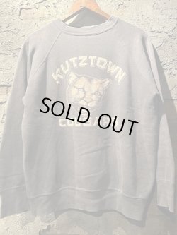 画像1: 〜1960's “ KUTZTOWN / COUGARS ” / 【 SUN FADE GRAY 】 × COLOR FLOCKY PRINT SWEAT