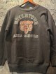 1960's “ BOYERTOWN / AREA SCHOOLS ” / 【 BLACK×BEAR 】 COLOR FLOCKY PRINT SWEAT/ VERY MINT CONDITION