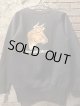 1960's “ BROWN SWISS ” / D.NAVY × COLOR FLOCKY PRINT SWEAT / ALMOST DEAD STOCK（SUPER MINTY）