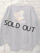 1960's “ BAYLOR / BEAR ” / D.NAVY × COLOR FLOCKY PRINT SWEAT / MINT CONDTION