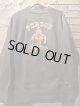 1960's “ PURDUE UNIVERSITY / BOILERMAKERS ” / BLACK × COLOR FLOCKY PRINT SWEAT /  ALMOST DEAD STOCK＆ BEAUTIFUL BLACK!!