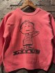 1960's〜 “ PEANUTS（ピーナッツ） / LINUS（ライナス） ” PRINT SWEAT / PINK × “ IT DOESN'T MATTER WHAT YOU BELIEVE AS LONG AS YOU'RE SINCERE！ ” / MINT CONDTION