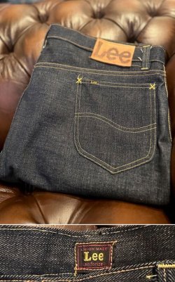 画像1: 1940〜1950's DEAD STOCK / “ Lee（RED TAG / センター 赤タグ） ” “ 101Z ” DENIM PANTS / W38×L30 / SUPER BEAUTIFUL