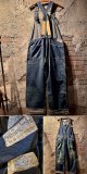 1899〜1910's “ STRONGHOLD / BROWNSTEIN NEWMARK & LOUIS ” / LOWBACK DENIM OVER ALL / SUPER RARE！！