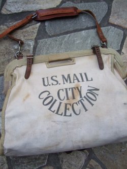 画像1: 1970's　“ US Mail Bag ( メールバッグ ) ”　レザー×キャンバス