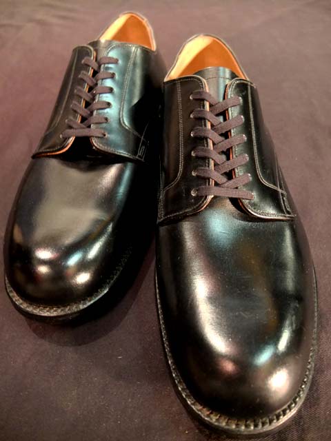 1960's DEAD STOCK US-NAVY オフィサーサービスシューズ （BLK） SH ...