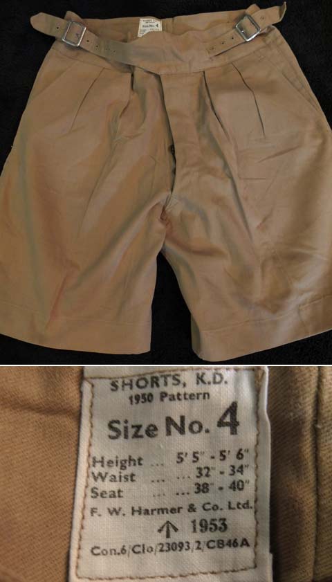 1953's DEAD STOCK “ BRITISH ARMY ” GURKHA SHORTS / （ GURKHA PANTS