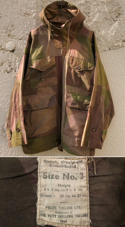 1944's BRITISH ARMY ( SAS ) “ BRUSH STOROKE PATTERN CAMO ” SMOCK ...