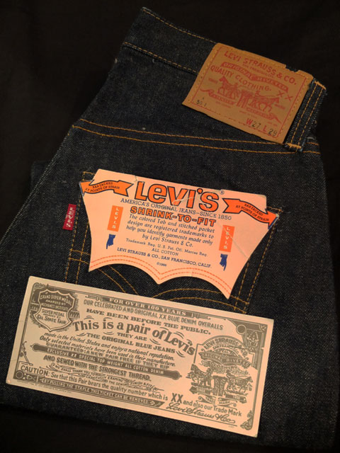 1960's DEAD STOCK / LEVI'S（リーバイス） 501 “ BIG E ” “ A TYPE（Aタイプ） ”