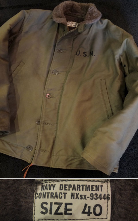 USN 1940s N-1 deck jacket