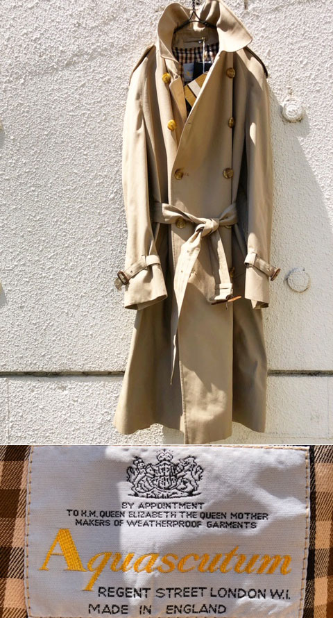 〜1980's DEAD STOCK “ Aquascutum （アクアスキュータム） ” トレンチコート