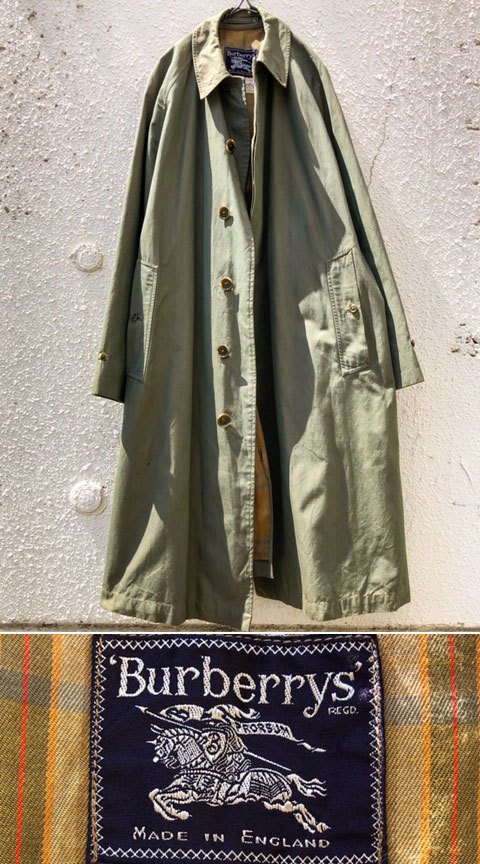 1970's “ BURBERRYS（バーバリー） / BURBERRY ” / 1PANEL SLEEVE ...