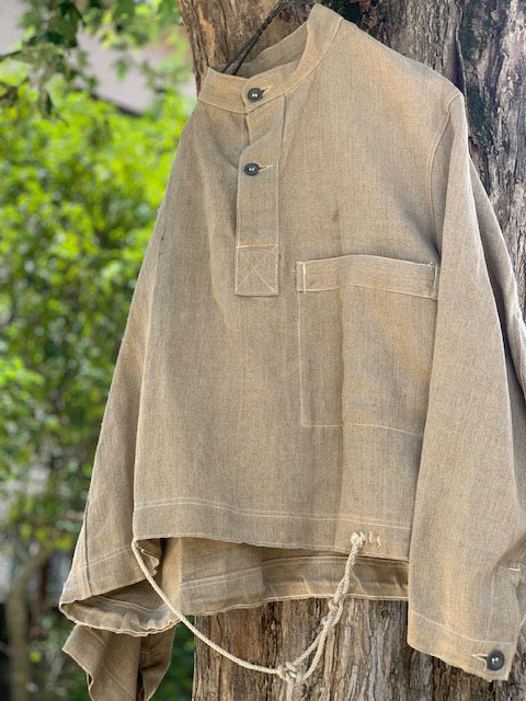 特別に対応致します1940s German Linen Smock ドイツ軍 リネンスモック　L