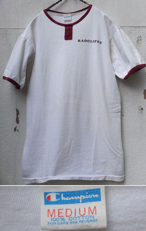 1970〜1980's “ CHAMPION（チャンピオン） ” / バータグ “ RADCLIFFE ” REGATTA TRIM TEE