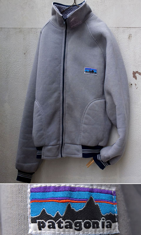 LATE 1970's〜 “ patagonia（パタゴニア） ” / “ 白タグ（後期） ” PILE FLEECE JK（パイルフリースJK） /  BLUE GRY - CAPRi SHOP