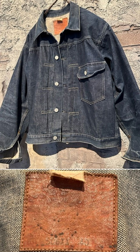 1940's LEVI'S（リーバイス） 506xx 1st JK / SIZE 40 / VERY DARK BLUE（前期針刺しバックルバックモデル）  - CAPRi SHOP