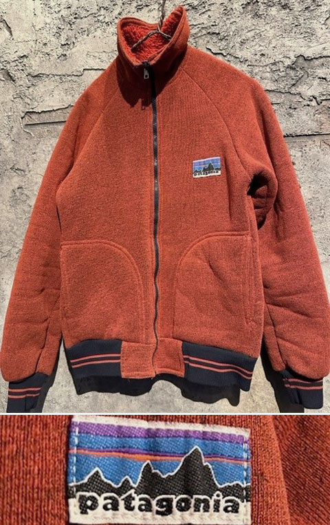 LATE 1970's〜 “ patagonia（パタゴニア） ” / “ 白タグ（後期） ” PILE FLEECE JK（パイルフリースJK） /  BRICK RED - CAPRi SHOP