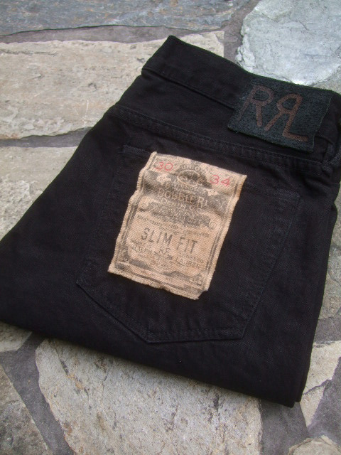 RRL ( DOUBLE RL ダブルアールエル ) ” BLK デニムパンツ SLIM FIT ...