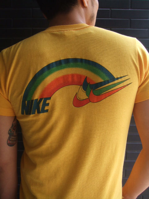 超希少デッドストック】80年代 Nike レインボーロゴ Tシャツ Lサイズ 