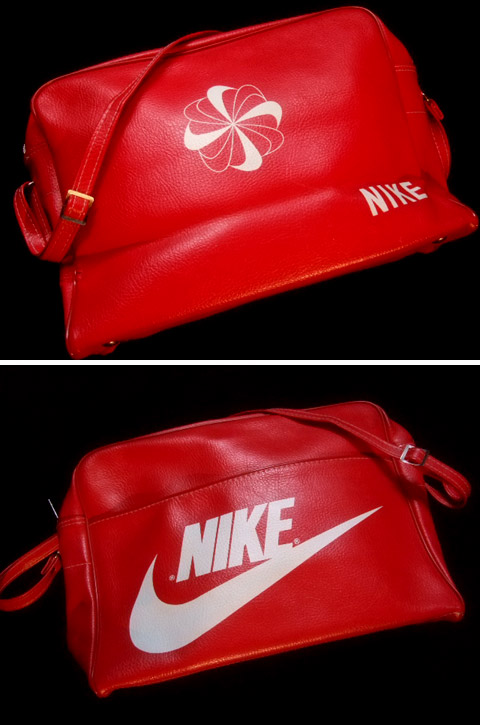 1970's “ ナイキ（ＮＩＫＥ） ” 風車ナイキ ショルダーバッグ （２ ...