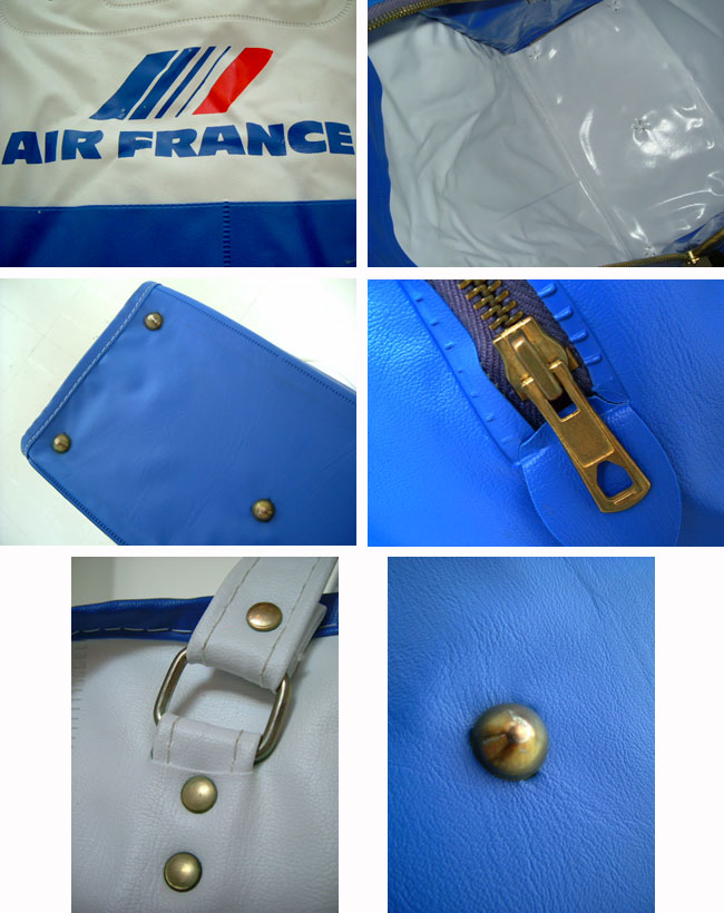 1970's デットストック AIR FRANCE(エールフランス) フライトバッグ 