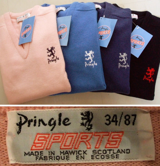1970～80’s DEADSTOCK スコットランドメイド プリングル（Pringle） Vネックセーター ベビーピンク - CAPRi SHOP